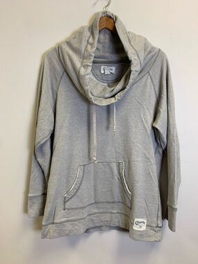 Converse Light Gray Cowl-Neck Pullover